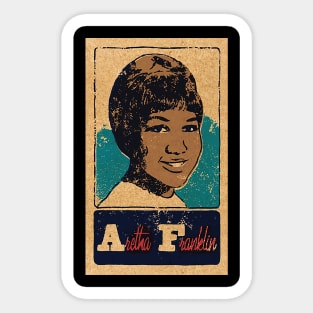 SOUL CARD ARETHA FRANKLIN Sticker